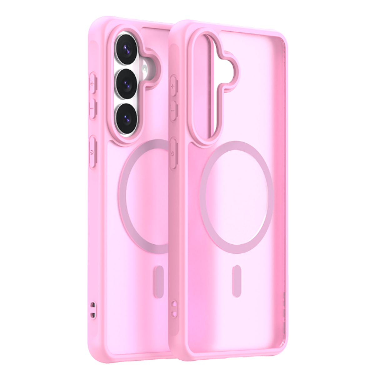 Θήκη Samsung Galaxy S26 Plus Techsuit HaloFrost II MagSafe Σκληρή Ημιδιάφανη με MagSafe - Pink (5949419341845)