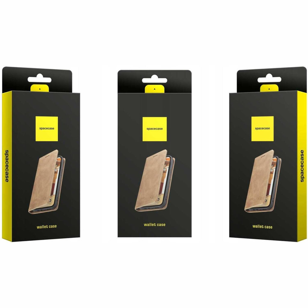 Θήκη Samsung Galaxy S26 Spacecase Wallet Πορτοφόλι - Light Brown (5905719139889)