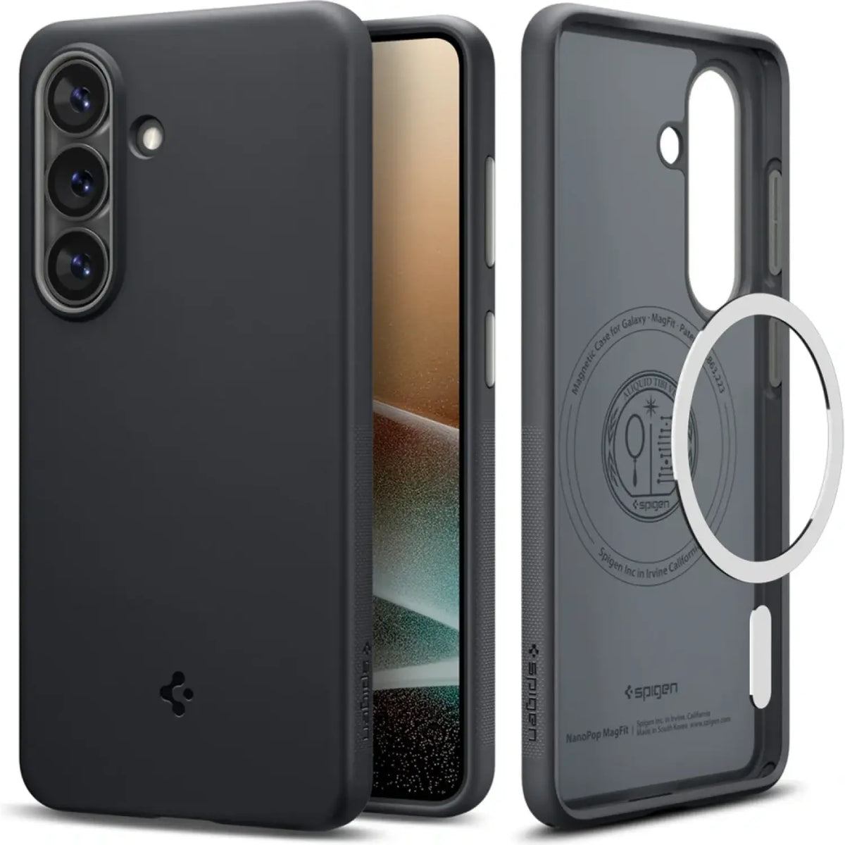 Θήκη Samsung Galaxy S26 Spigen Nano Pop MagFit Ανθεκτική Σιλικόνης με MagSafe - Black Sesame (ACS11066)