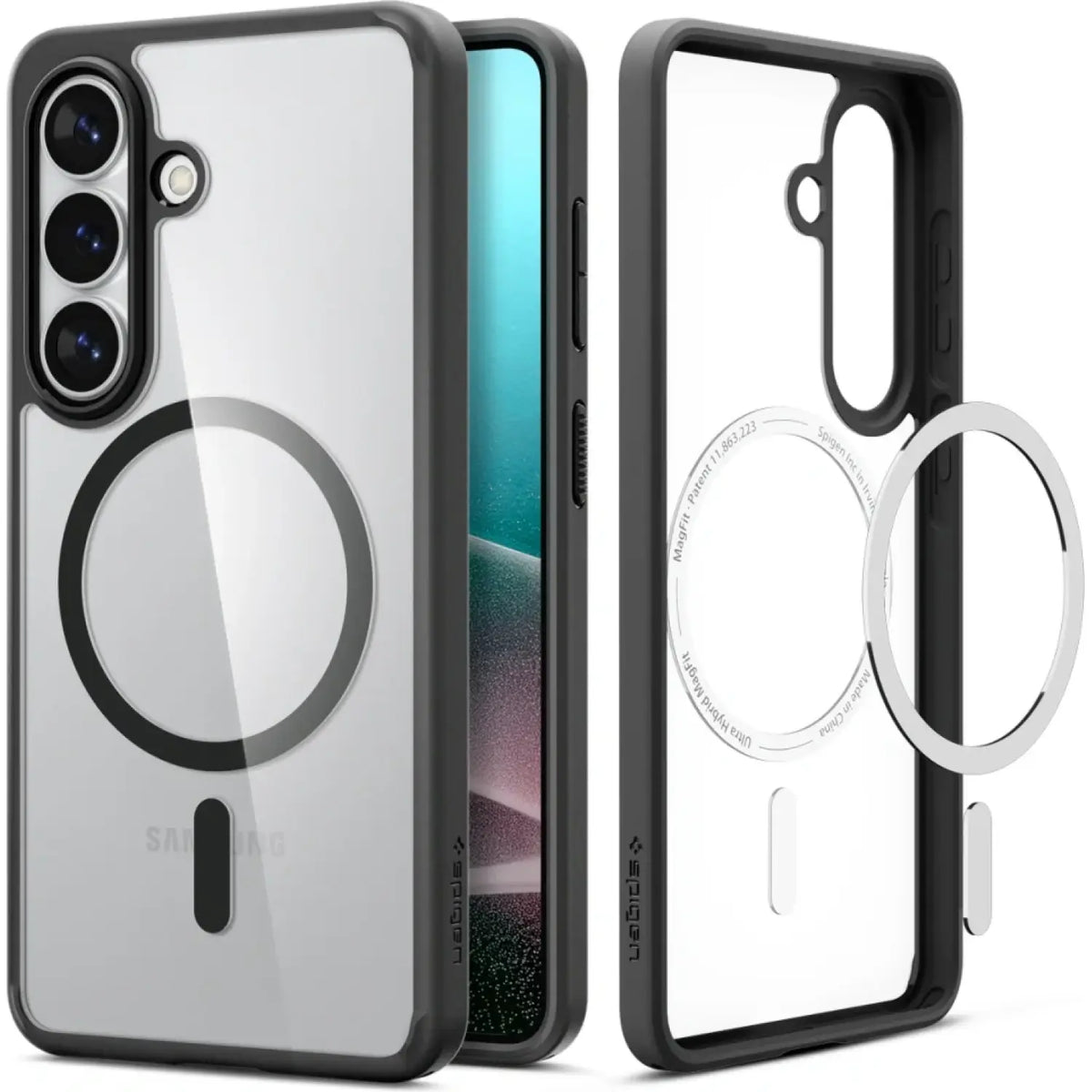 Θήκη Samsung Galaxy S26 Spigen Ultra Hybrid MagFit Διάφανη Ανθεκτική Σκληρή με MagSafe - Matte Black (ACS10735)