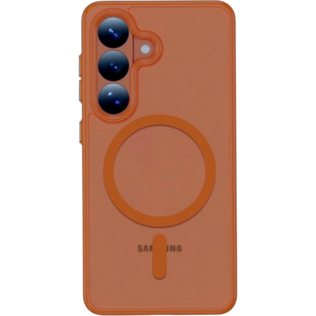 Θήκη Samsung Galaxy S26 Tech-Protect MagMat Σκληρή Ημιδιάφανη με MagSafe - Matte Orange (5906302390748)
