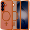 Θήκη Samsung Galaxy S26 Tech-Protect MagMat Σκληρή Ημιδιάφανη με MagSafe - Matte Orange (5906302390748)