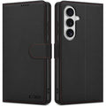 Θήκη Samsung Galaxy S26 Tech-Protect Wallet Galaxy Πορτοφόλι από Οικολογικό Δέρμα - Black / Red (5906302390403)
