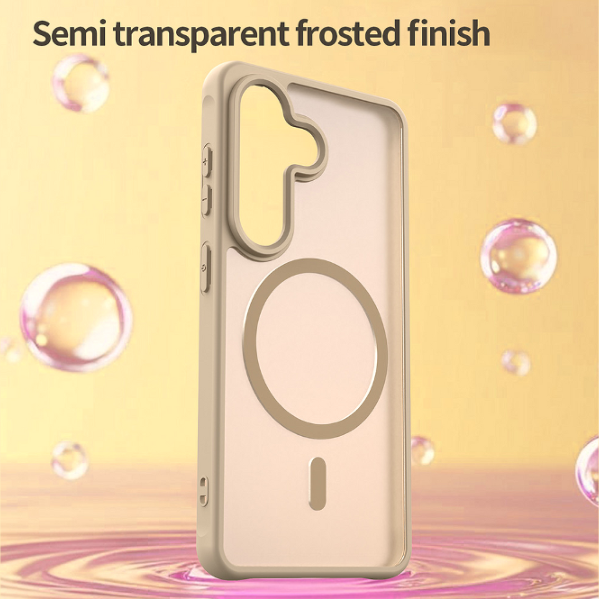 Θήκη Samsung Galaxy S26 Techsuit HaloFrost II MagSafe Σκληρή Ημιδιάφανη με MagSafe - Gold (5949419341999)