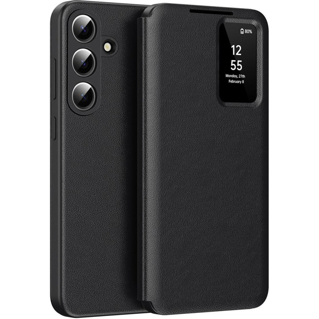 Θήκη Samsung Galaxy S26 Techsuit SmartView Series Flip με Ενεργό Πορτάκι - Black (5949419357006)
