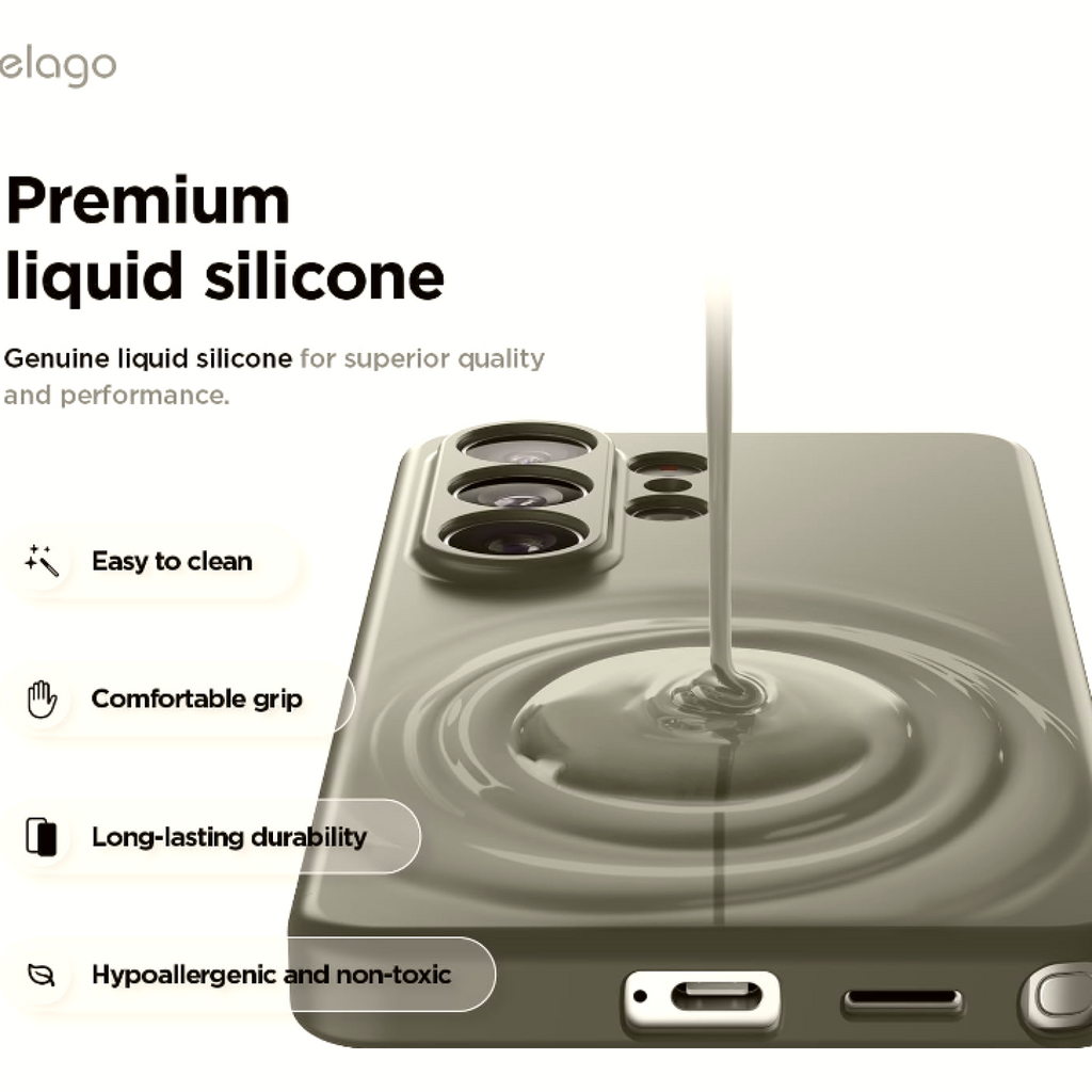 Θήκη Samsung Galaxy S26 Ultra Elago Magnetic Silicone Case Premium Σιλικόνης με MagSafe - Medium Grey (EGS26MSSC69-MGY)