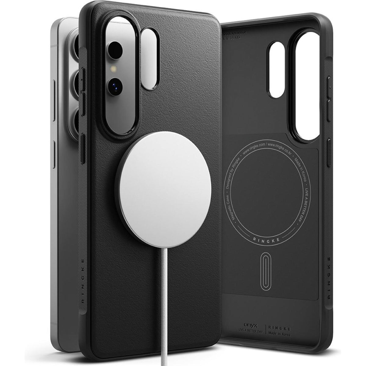 Θήκη Samsung Galaxy S26 Ultra Ringke Onyx Magnetic Σιλικόνης με MagSafe - Black (8800328815988)