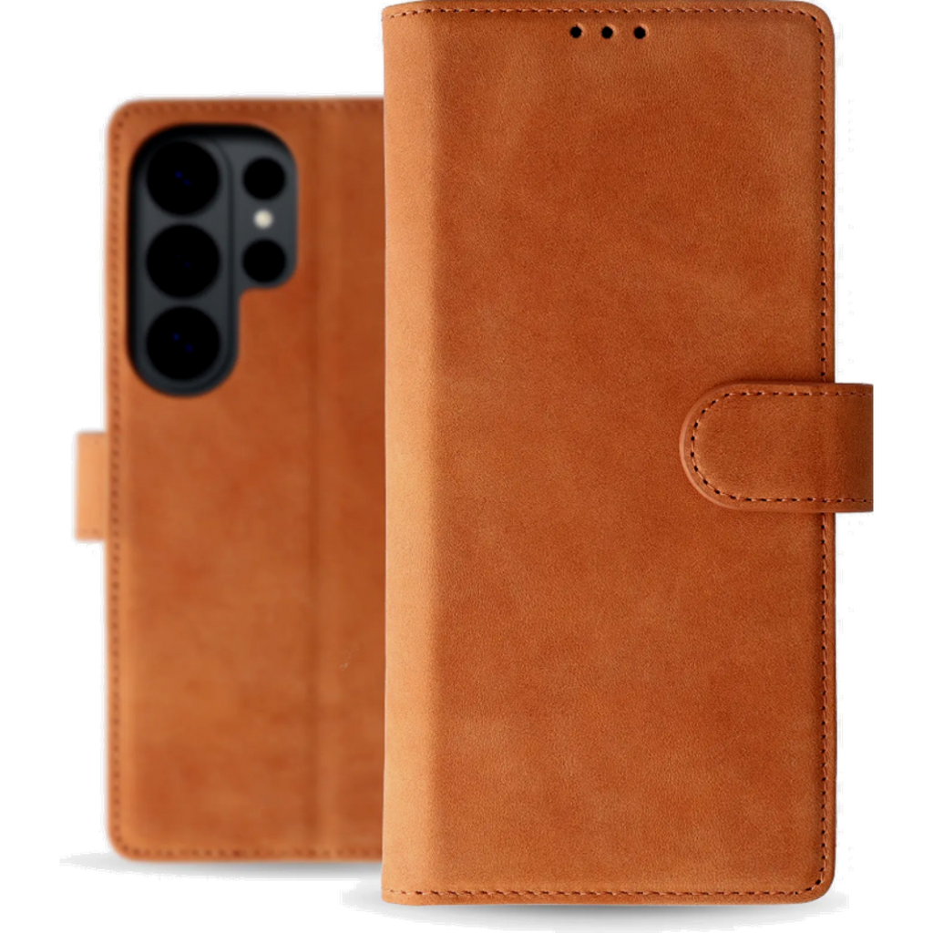 Θήκη Samsung Galaxy S26 Ultra Rosso Deluxe Δερμάτινο Πορτοφόλι - Brown (8719246540646)