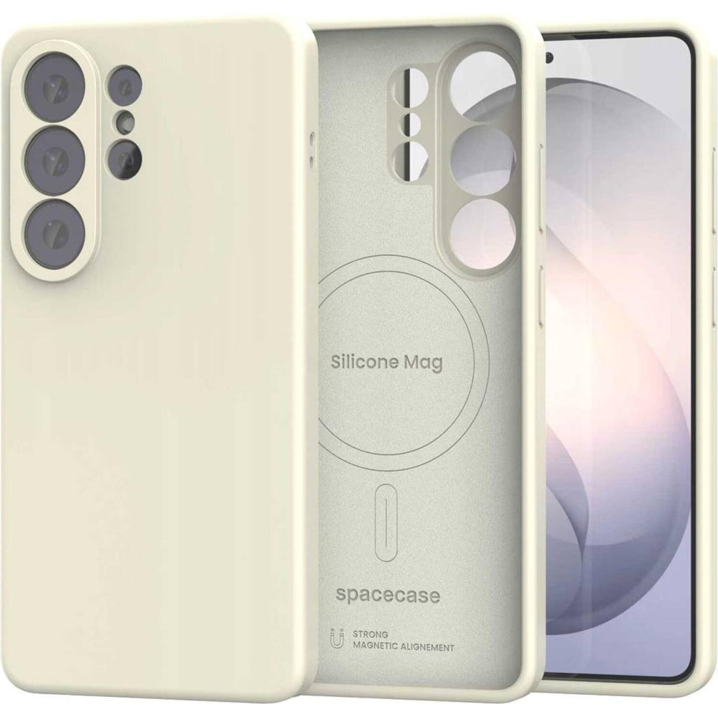Θήκη Samsung Galaxy S26 Ultra Spacecase Silicone Mag Case Σιλικόνης με MagSafe - Beige (5905719139650)