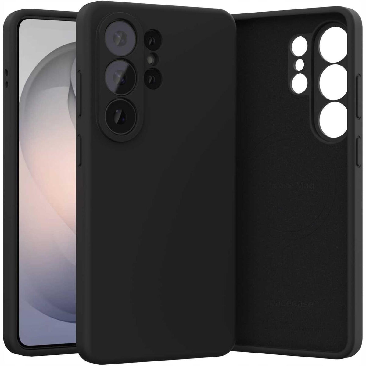 Θήκη Samsung Galaxy S26 Ultra Spacecase Silicone Mag Case Σιλικόνης με MagSafe - Black (5905719139636)