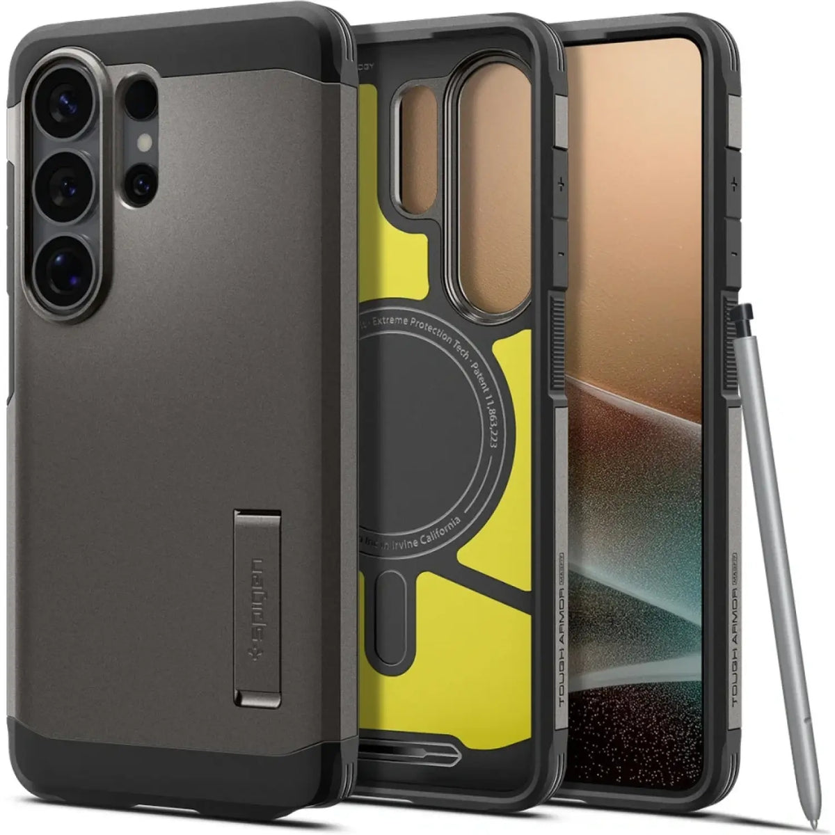 Θήκη Samsung Galaxy S26 Ultra Spigen Tough Armor MagFit Ανθεκτική με MagSafe & KickStand - Gunmetal (ACS10685)