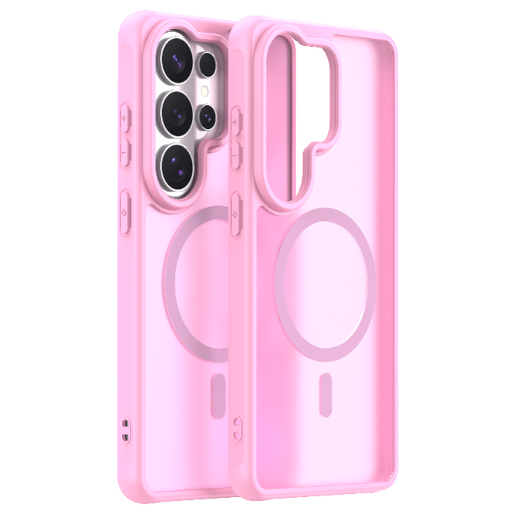 Θήκη Samsung Galaxy S26 Ultra Techsuit HaloFrost II MagSafe Σκληρή Ημιδιάφανη με MagSafe - Pink (5949419341937)