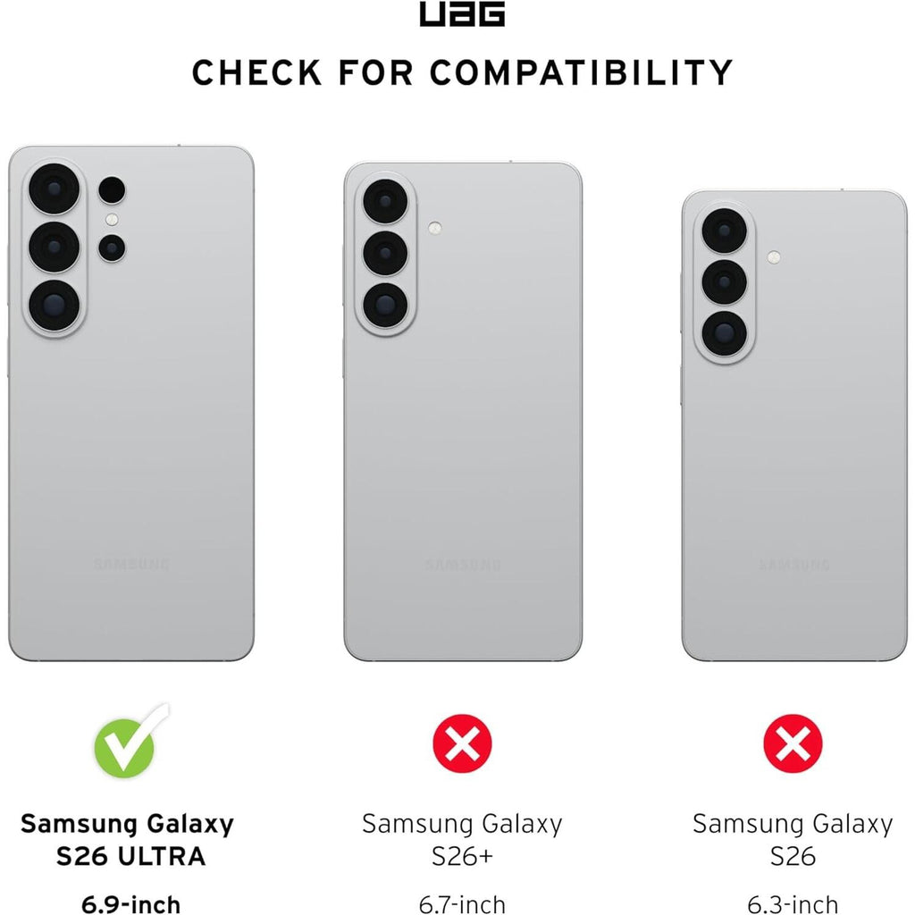 Θήκη Samsung Galaxy S26 Ultra UAG Plasma XTE Ανθεκτική με MagSafe & Kickstand - Black / Clear (21452211404G)