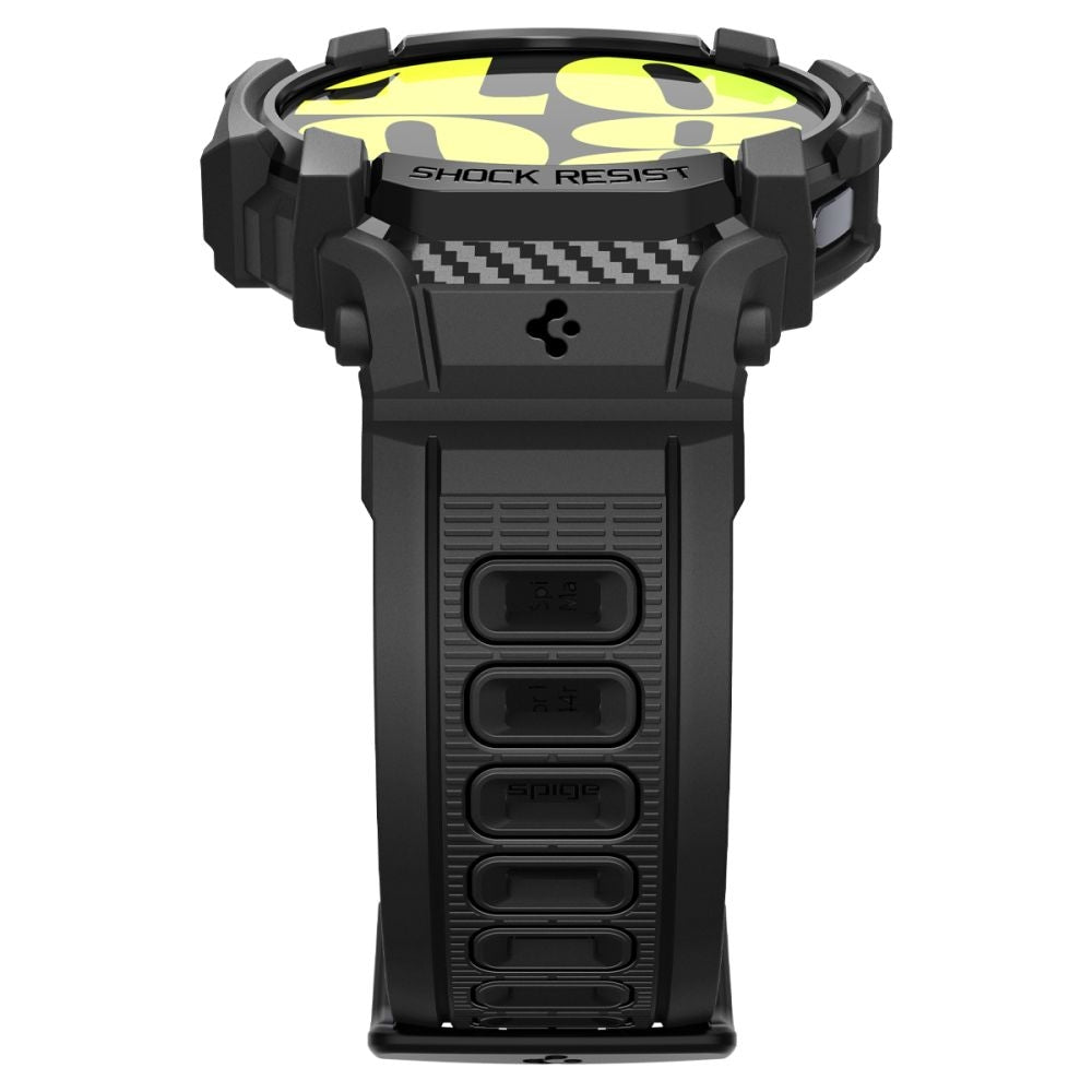 Θήκη Samsung Galaxy Watch 7 44mm - Spigen Rugged Armor Pro Unibody Σιλικόνης - Matte Black (ACS08338)