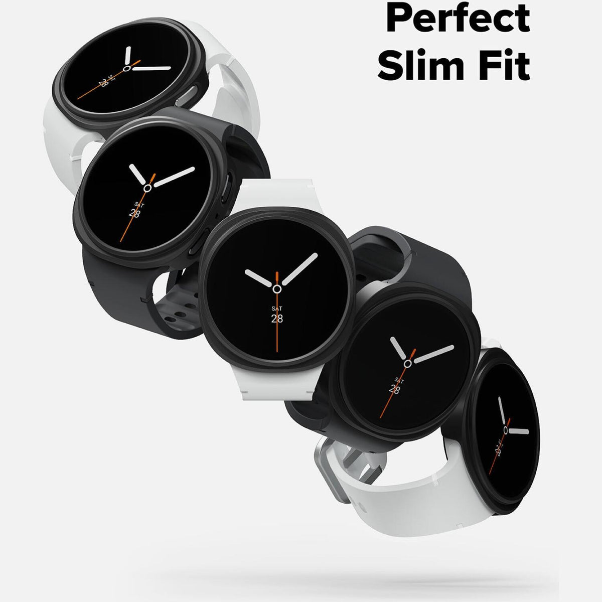 Θήκη Samsung Galaxy Watch 9 / 8 40mm Ringke Slim Case Σκληρή 2 Τεμάχια - Clear / Matte Black (8800293856047)