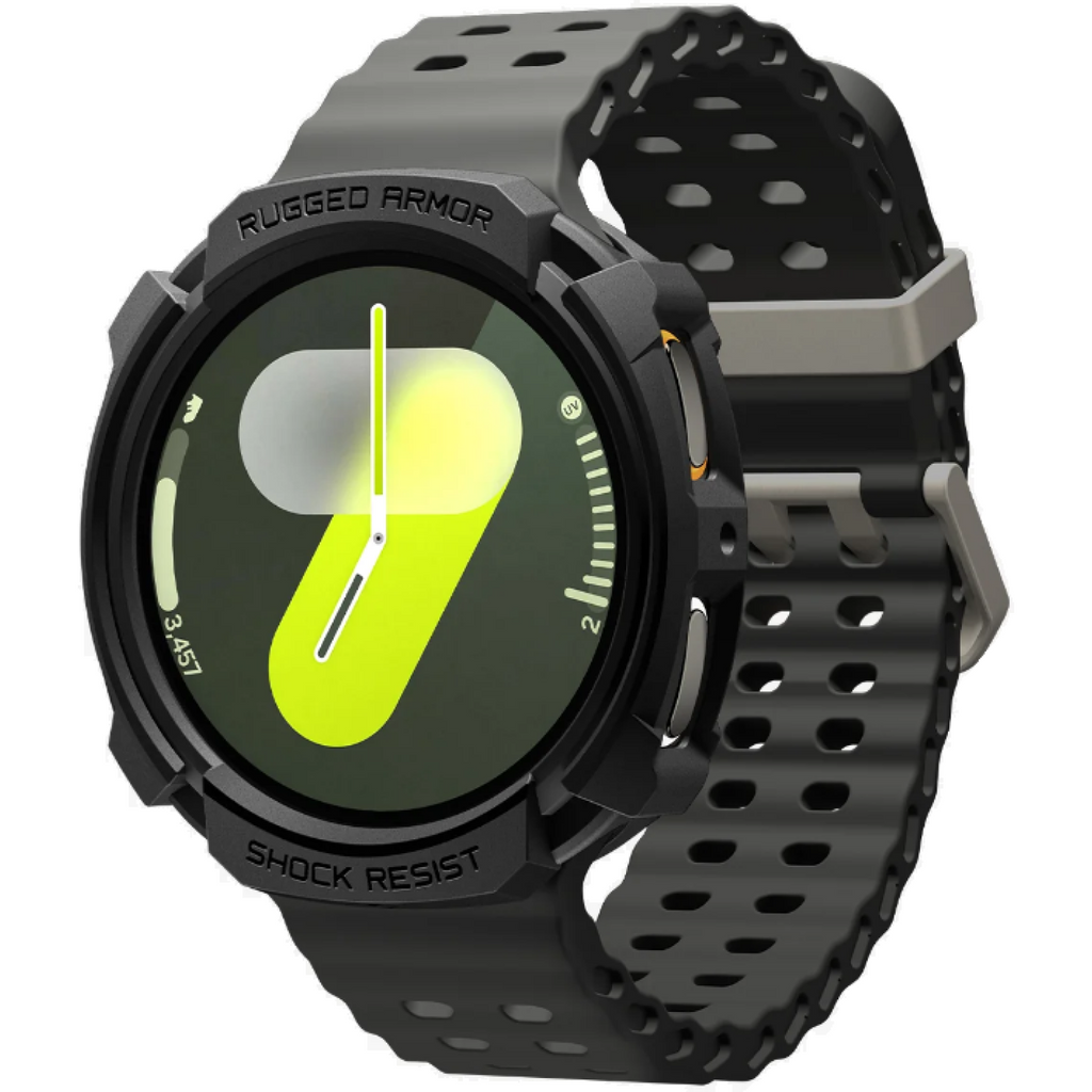 Θήκη Samsung Galaxy Watch 9 / 8 40mm Spigen Rugged Armor Ανθεκτική Σιλικόνης - Matte Black (ACS10004)