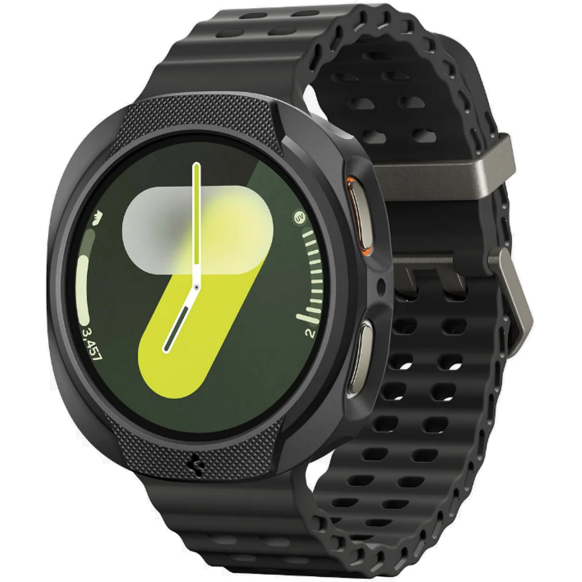 Θήκη Samsung Galaxy Watch 9 / 8 44mm Spigen Liquid Air Σιλικόνης - Matte Black (ACS09839)