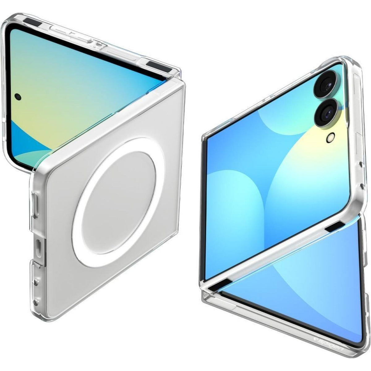 Θήκη Samsung Galaxy Z Flip8 Spigen Air Skin MagFit Σκληρή με MagSafe - Clear / White (ACS11521)