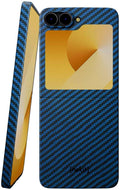 Θήκη Samsung Galaxy Z Flip7 FE / Z Flip6 Nekit Fiber Σκληρή με MagSafe Aramid Fiber 1mm 1500D Kevlar - Blue (8719246469701)