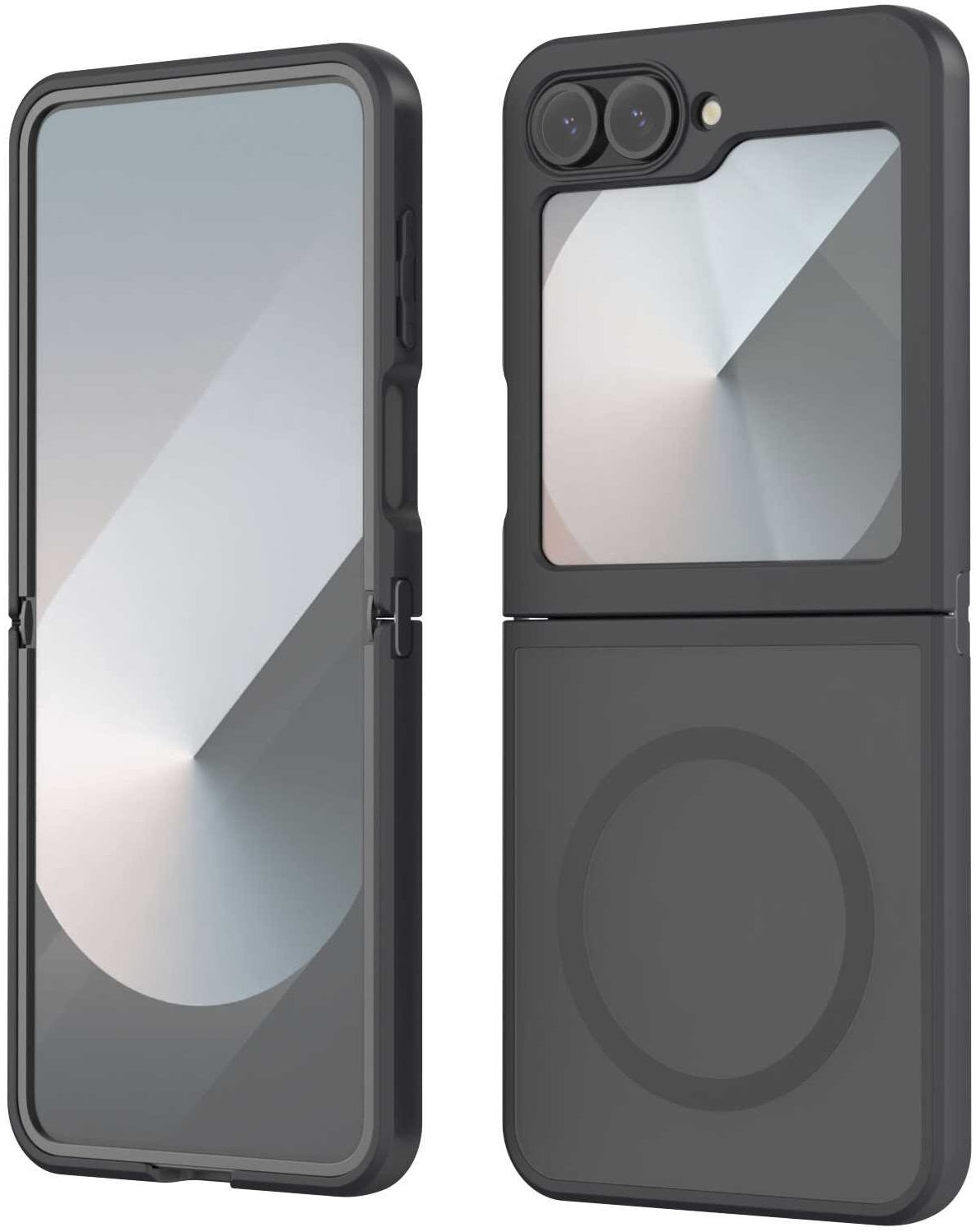 Θήκη Samsung Galaxy Z Flip6 - Spacecase Hybrid MagSafe Σκληρή Ημιδιάφανη με MagSafe - Black (5905719110864)