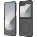 Θήκη Samsung Galaxy Z Flip7 FE / Z Flip6 Techsuit PureFrost Σκληρή Ημιδιάφανη με MagSafe - Frosted Black (5949419320925)
