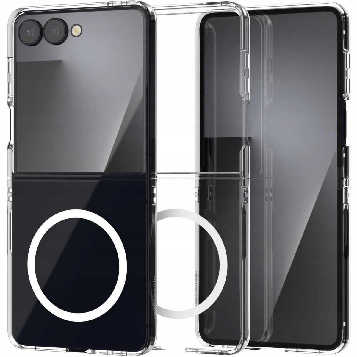 Θήκη Samsung Galaxy Z Flip7 Spacecase Crystal MagCase Διάφανη Σκληρή με MagSafe 2mm - Clear (5905719129507)