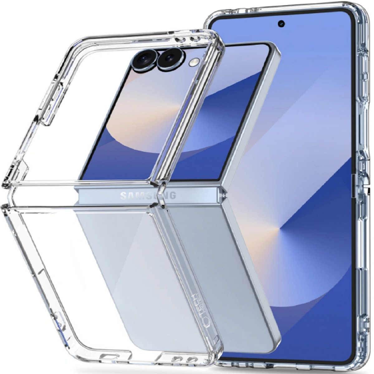 Θήκη Samsung Galaxy Z Flip7 Tech-Protect FlexAir Hybrid Σκληρή Διάφανη - Clear (5906302318360)