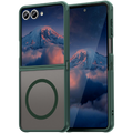 Θήκη Samsung Galaxy Z Flip7 Techsuit HaloFrost II MagSafe Σκληρή Ημιδιάφανη με MagSafe - Green (5949419296169)