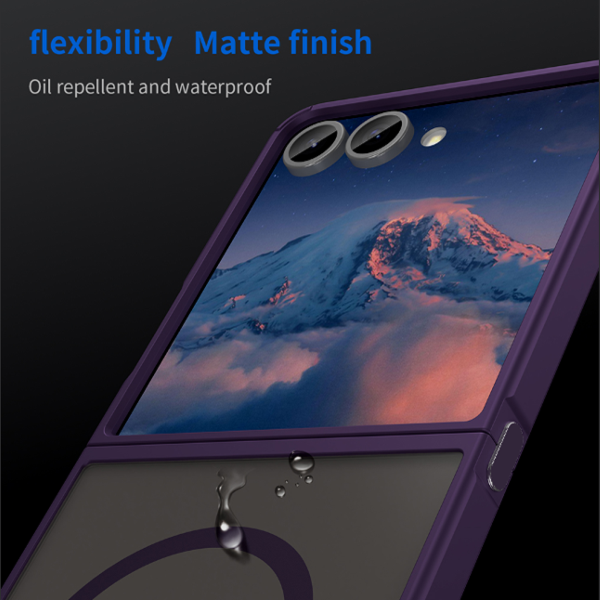 Θήκη Samsung Galaxy Z Flip7 Techsuit HaloFrost II MagSafe Σκληρή Ημιδιάφανη με MagSafe - Purple (5949419296145)