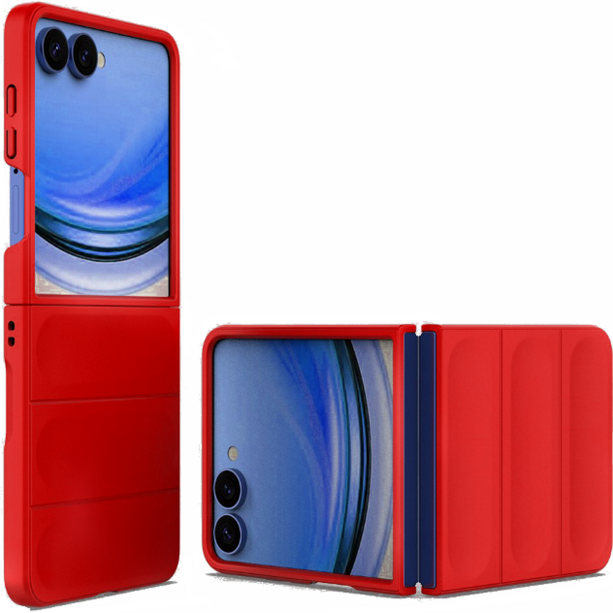 Θήκη Samsung Galaxy Z Flip8 Techsuit Magic Shield Σκληρή - Red (5949419374300)