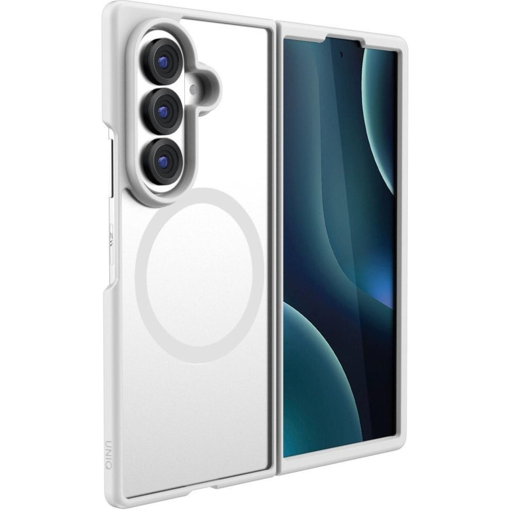 Θήκη Samsung Galaxy Z Fold8 Ultra Uniq Veren AF MagClick Ανθεκτική Ημιδιάφανη με MagSafe - White (UNIQ-GZFOLD8-VERNAFMCFST)