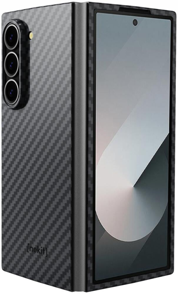 Θήκη Samsung Galaxy Z Fold6 - Nekit Fiber Σκληρή με MagSafe Aramid Fiber - 1mm - 1500D Kevlar - Black (8719246451980)