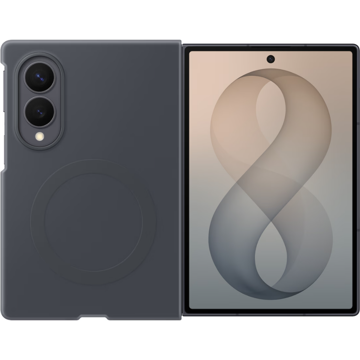 Θήκη Samsung Galaxy Z Fold8 Official Samsung Silicone Magnet Case Σιλικόνης με 2 x Aντιανακλαστικές Μεμβράνες Προστασίας Οθόν