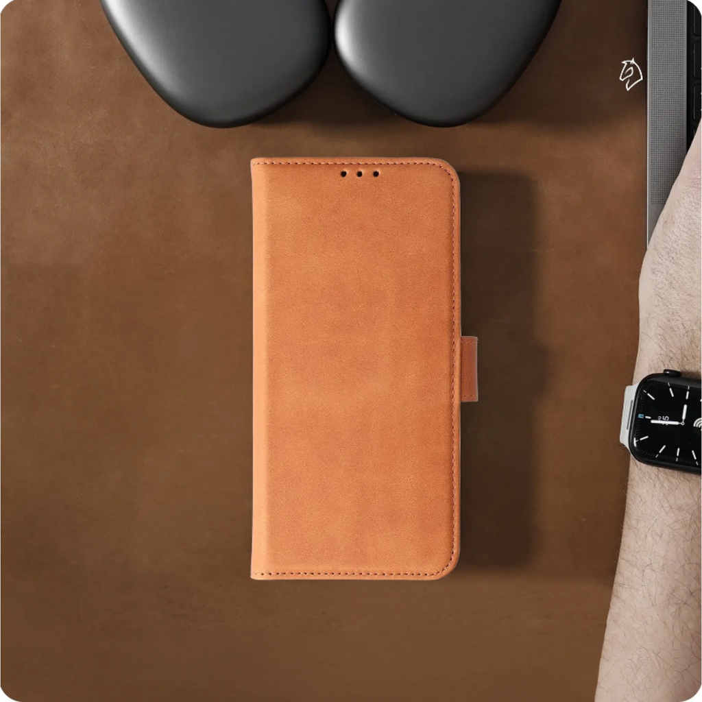 Θήκη Samsung Galaxy Z Fold8 Ultra Rosso Deluxe Δερμάτινο Πορτοφόλι - Brown (8719246618048)
