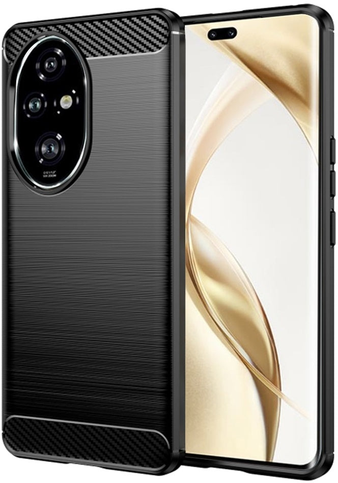Θήκη Σιλικόνης - Honor 200 Pro - Techsuit Carbon Silicone - Black (5949419192621)