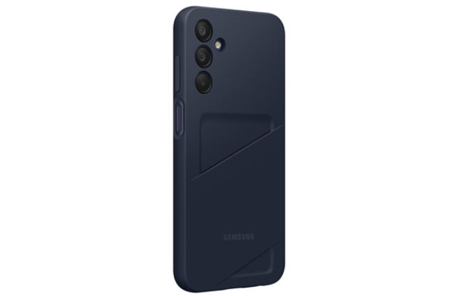 Θήκη Σιλικόνης με Υποδοχή για Κάρτα - Samsung Galaxy A15 - Official Samsung Card Slot Case - Blue Black (EF-OA156TBEGWW)