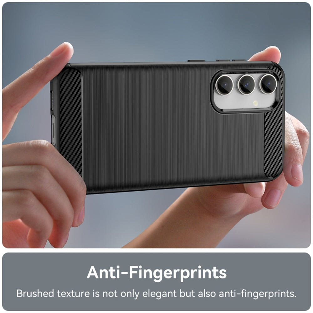 Θήκη Σιλικόνης - Samsung Galaxy A35 - Techsuit Carbon Silicone - Black (5949419081949)