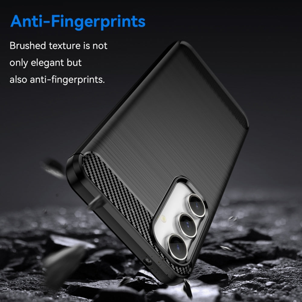 Θήκη Σιλικόνης - Samsung Galaxy A35 - Techsuit Carbon Silicone - Black (5949419081949)