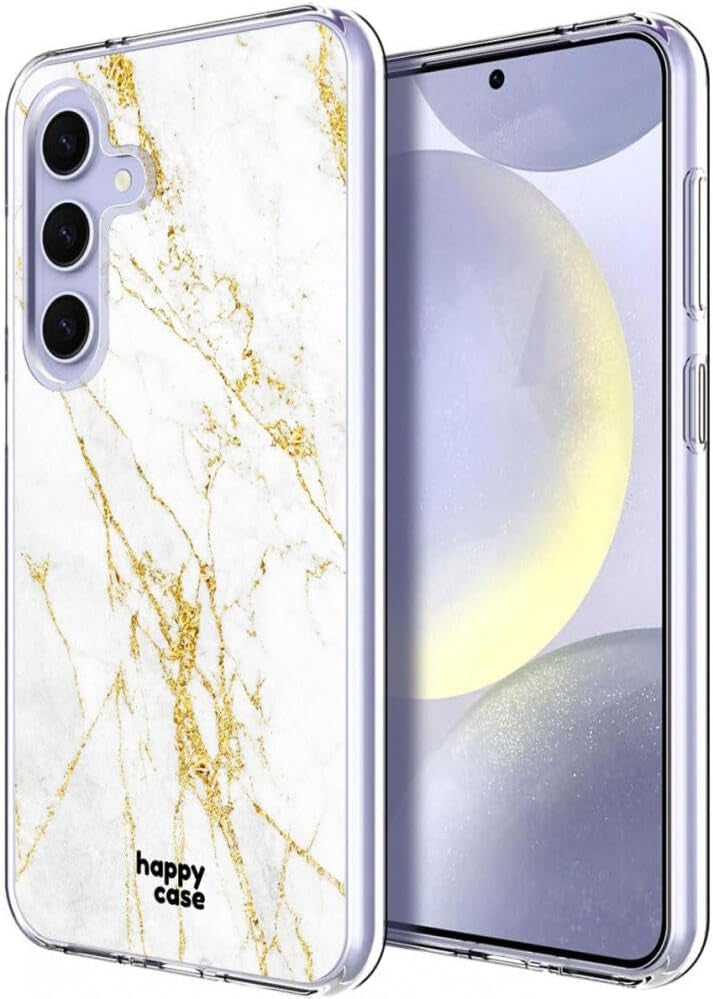 Θήκη Σιλικόνης - Samsung Galaxy S24 - HappyCase - Marble Print (8719246442391)