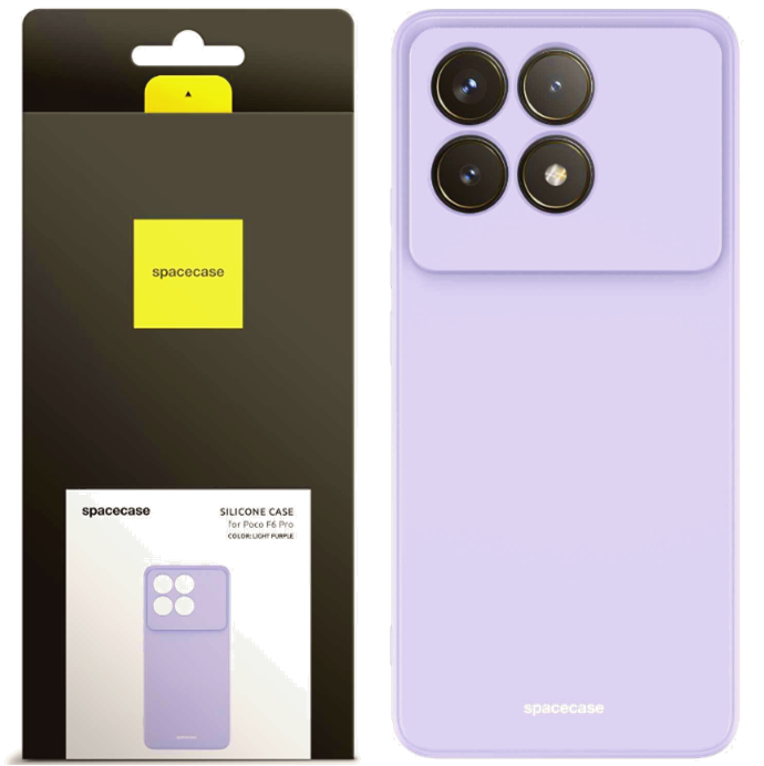 Θήκη Σιλικόνης - Xiaomi Poco F6 Pro - Spacecase Silicone Case - Light Purple (5905719110659)