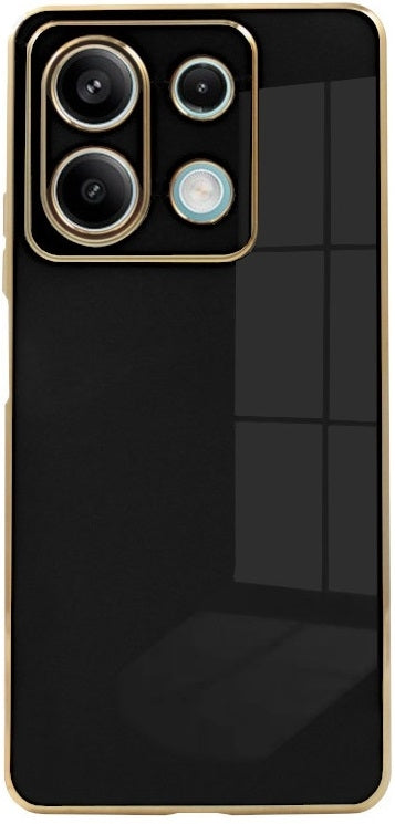 Θήκη Σιλικόνης - Xiaomi Redmi Note 13 5G - Bodycell Gold Plated - Black (5206015074431)
