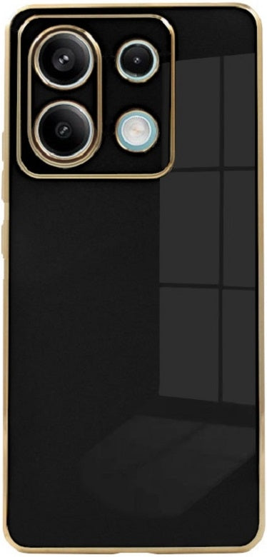 Θήκη Σιλικόνης - Xiaomi Redmi Note 13 Pro 5G / Poco X6 - Bodycell Gold Plated - Black (5206015074479)