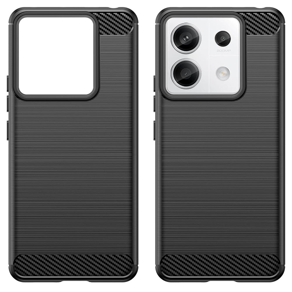 Θήκη Σιλικόνης - Xiaomi Redmi Note 13 Pro 5G / Poco X6 - Techsuit Carbon Silicone - Black (5949419072343)