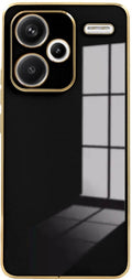 Θήκη Σιλικόνης - Xiaomi Redmi Note 13 Pro Plus - Bodycell Gold Plated - Black (5206015074516)