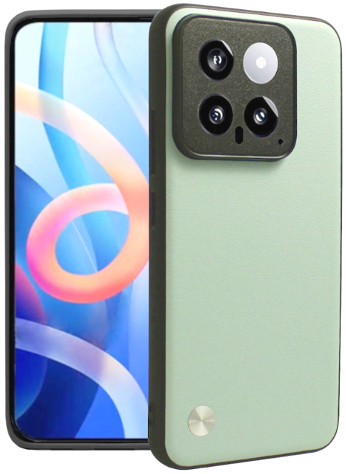 Θήκη Xiaomi 14 - Bodycell Vegan Cover Σκληρή - Light Green (5206015077357)