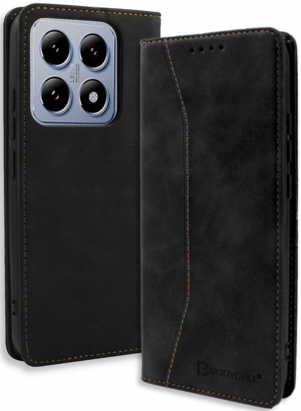 Θήκη Xiaomi 14T Pro Bodycell Book Case Πορτοφόλι - Black (5206015079917)