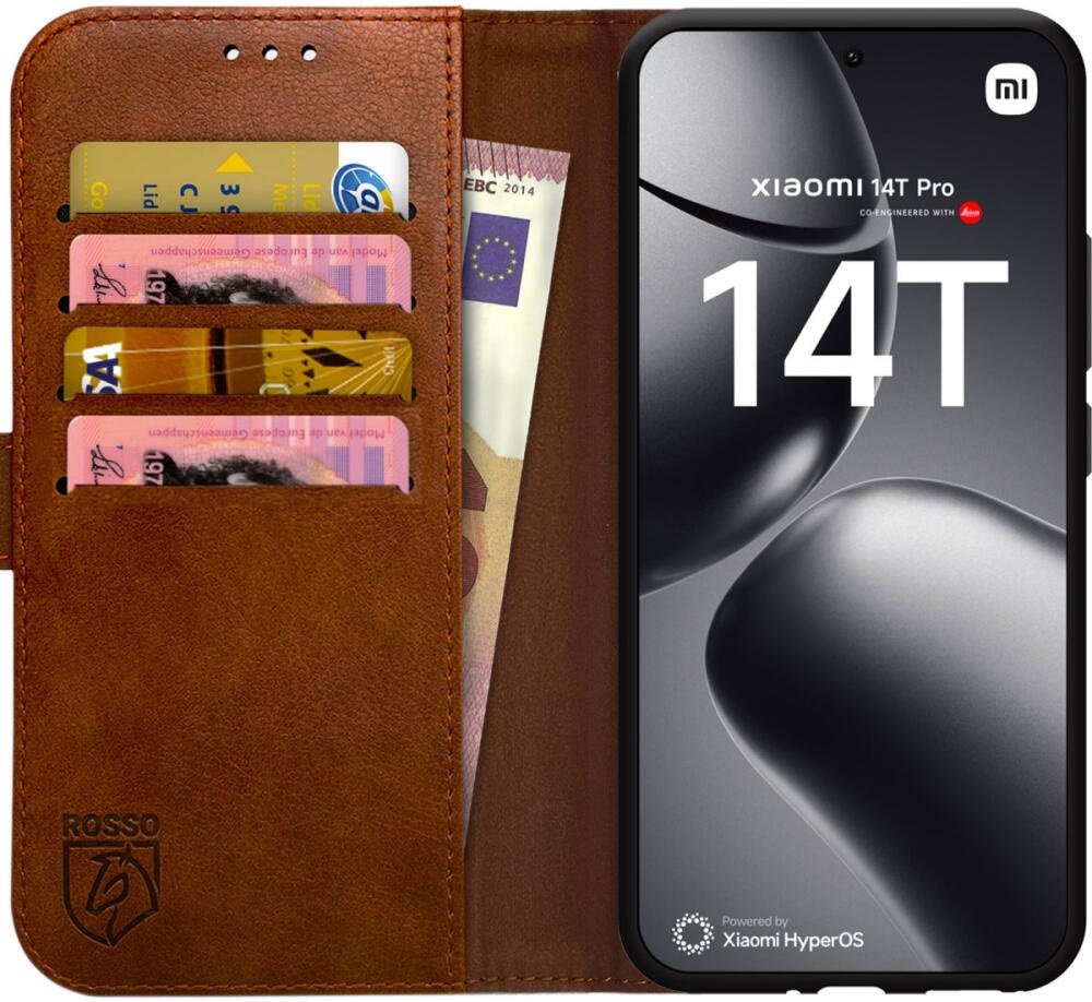 Θήκη Xiaomi 14T Pro Rosso Element PU Πορτοφόλι - Brown (8719246461866)