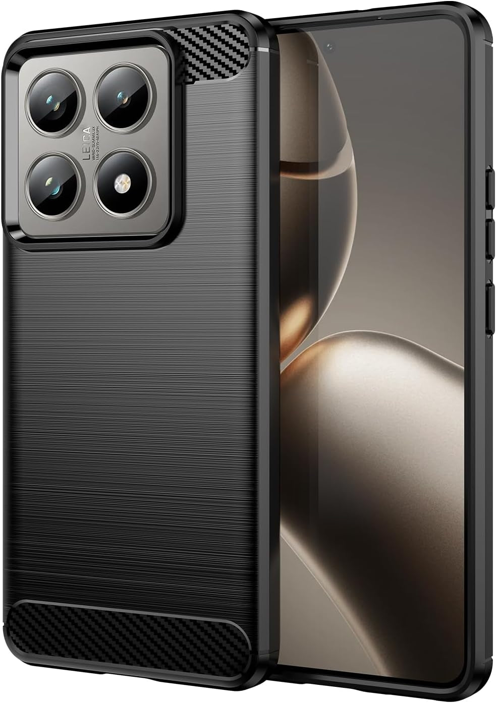 Θήκη Xiaomi 14T Pro Spacecase Carbon Σιλικόνης - Black (5905719113117)