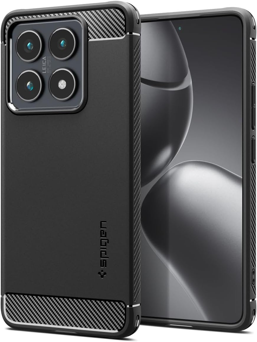 Θήκη Xiaomi 14T Spigen Rugged Armor Ανθεκτική Σιλικόνης - Matte Black (ACS08857)