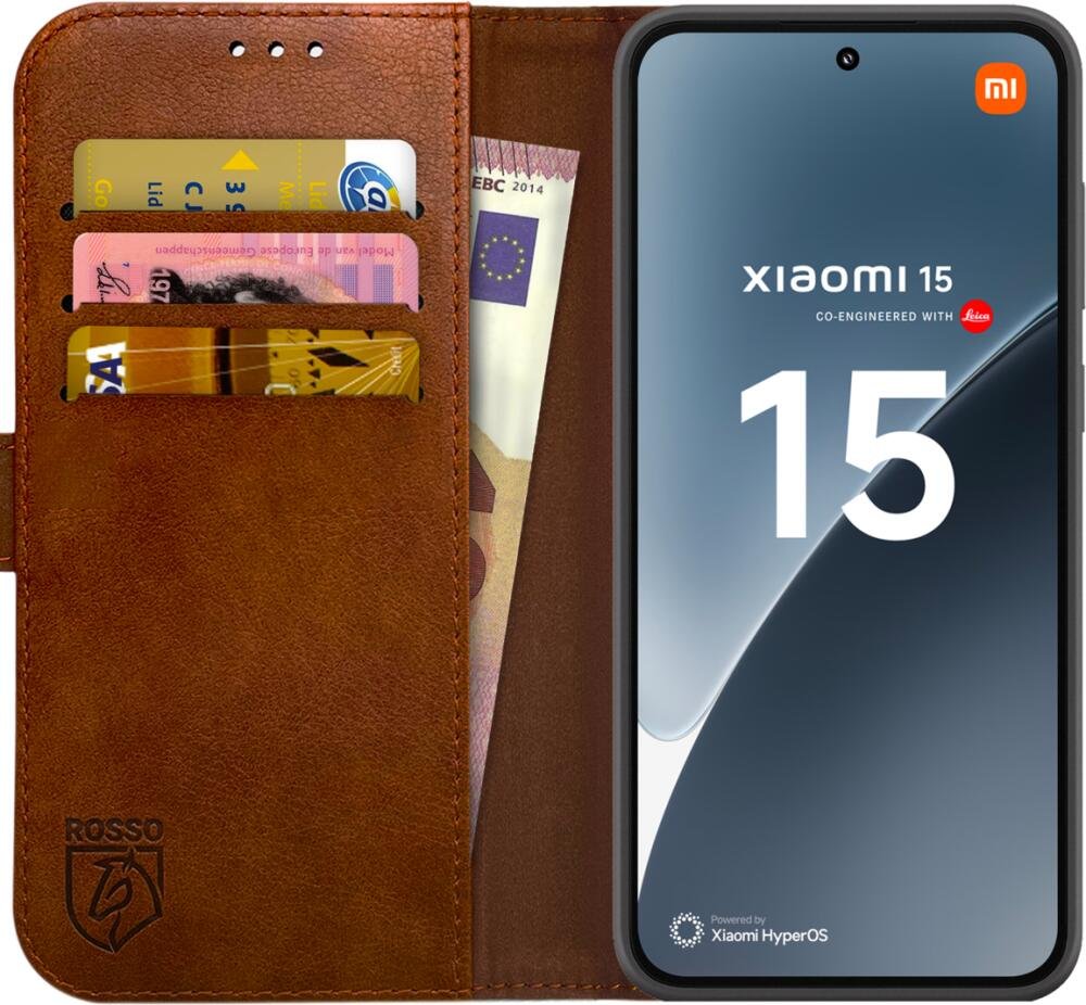Θήκη Xiaomi 15 Rosso Element PU Πορτοφόλι - Brown (8719246468483)